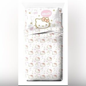 Hello Kitty Bedding Sheet Set Twin New